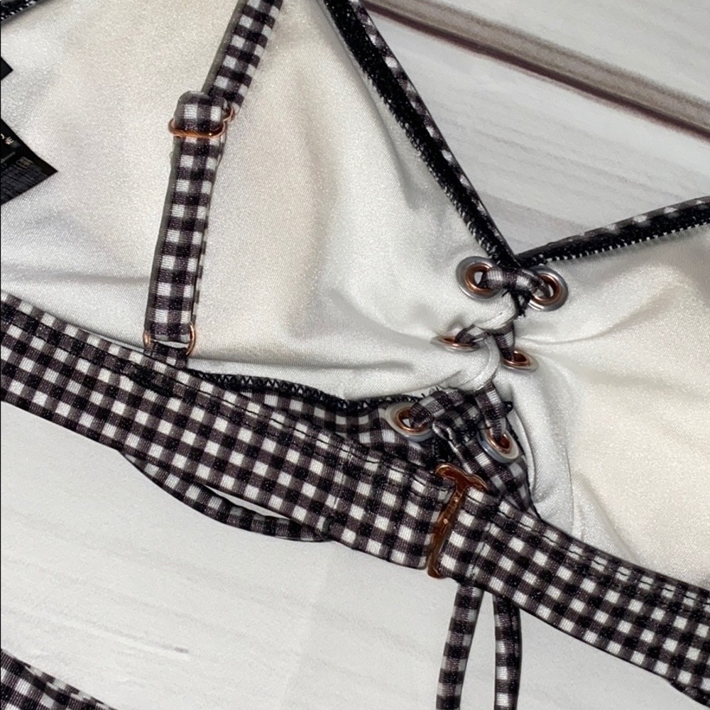 🖤LA HEARTS CHECKERED  BIKIN SET NWT - Picture 4 of 5